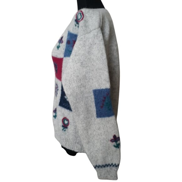 Woolrich Button Up Wool Cardigan Embroidered Granny Sweater Vintage - Picture 3 of 10